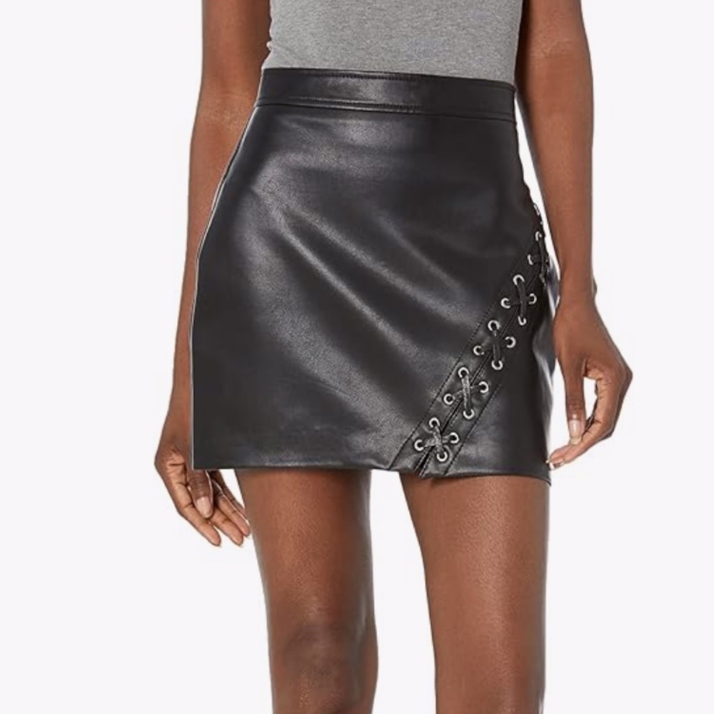 BLANCKNYC Leather Mini Skirt